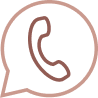 Icon of a phone inside of a bubble referring to medical affairs support