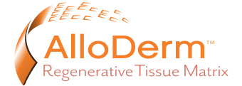 Header  logo of Alloderm a Regenerative Tissue Matrix
